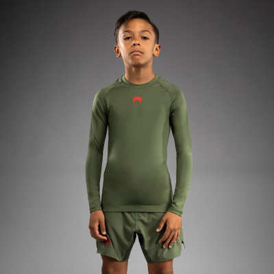 Venum Contender Kids Rashguards Short Sleeves Verde
