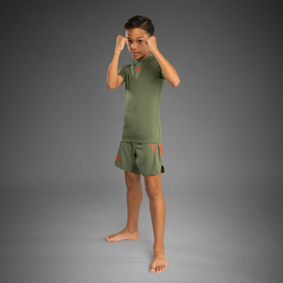 Venum Contender Kids Rashguards Short Sleeves Vert