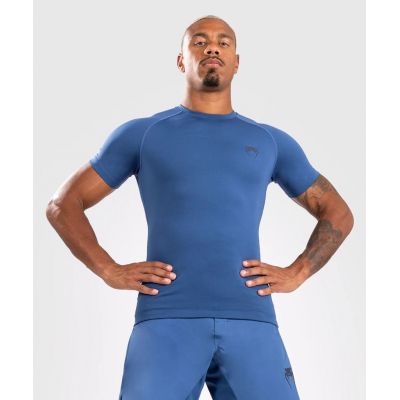 Venum Contender Mens Short Sleeve Rashguard Blue