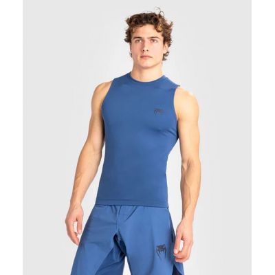 Venum Contender Mens Sleeveless Rashguard Bleu