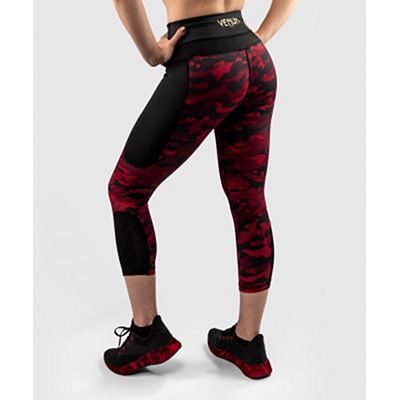 Venum Defender Crop Leggings Preto-Vermelho