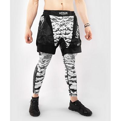 Venum Defender Fight Shorts Blanc-Camo