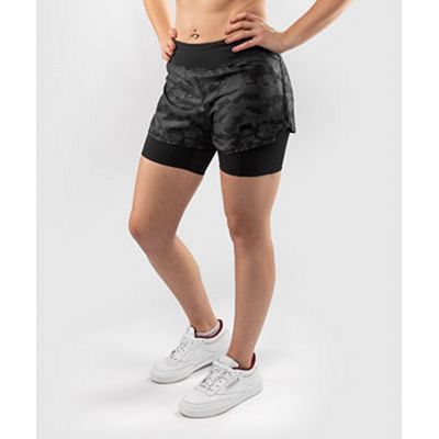 Venum Defender Hybrid Compression Short Nero-Nero