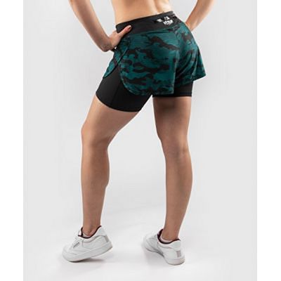 Venum Defender Hybrid Compression Short Preto-Verde