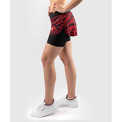 Venum Defender Hybrid Compression Short Nero-Rosso