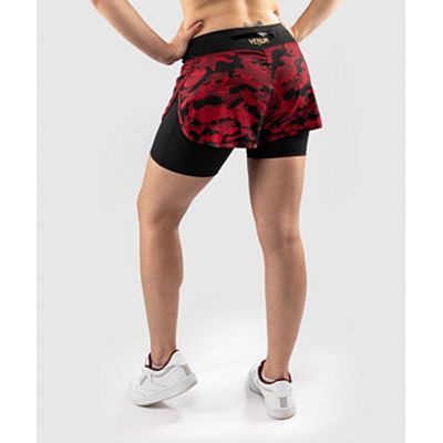 Venum Defender Hybrid Compression Short Negro-Rojo