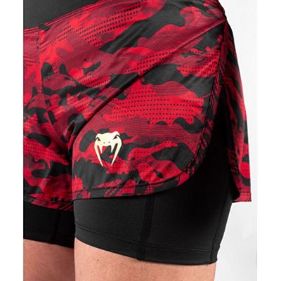 Venum Defender Hybrid Compression Short Negro-Rojo