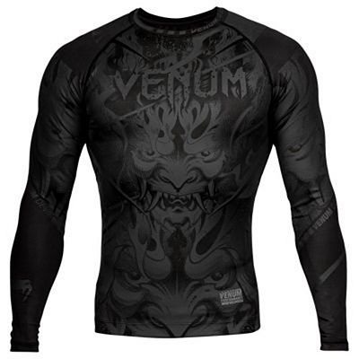 Venum Devil Rashguard LS Black-Black