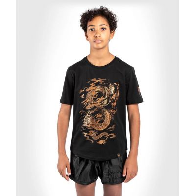 Venum Dragon Flight Kids TShirt Nero-Oro