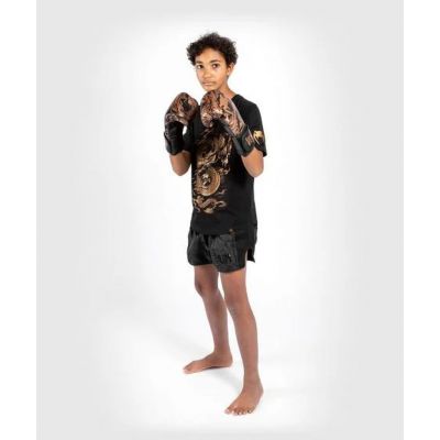 Venum Dragon Flight Kids TShirt Negro-Oro