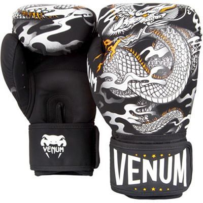 Venum Dragons Flight Boxing Gloves Preto-Branco