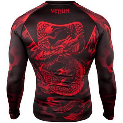 Venum Dragons Flight Rashguard LS Preto-Vermelho