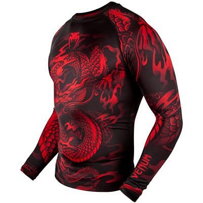 Venum Dragons Flight Rashguard LS Svart-Röd