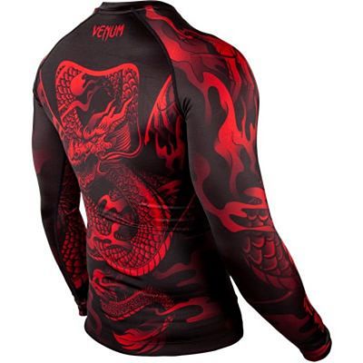 Venum Dragons Flight Rashguard LS Preto-Vermelho