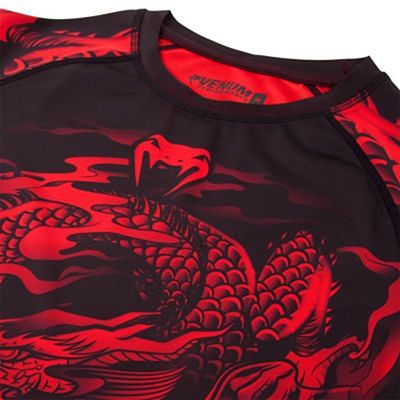 Venum Dragons Flight Rashguard LS Preto-Vermelho