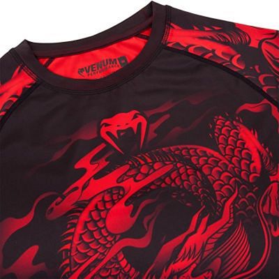 Venum Dragons Flight Rashguard LS Preto-Vermelho