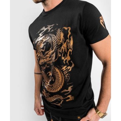 Venum Dragons Flight T-Shirt Negro-Oro