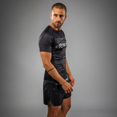 Venum Eclipse SS Rashguard Black-White