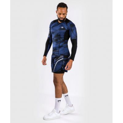 Venum Electron 3.0 Long Sleeve Rashguard Blau