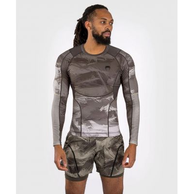 Venum Electron 3.0 Long Sleeve Rashguard Braun