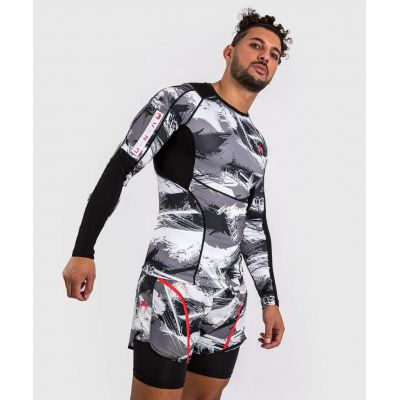 Venum Electron 3.0 Long Sleeve Rashguard Grau