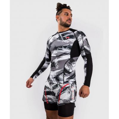 Venum Electron 3.0 Long Sleeve Rashguard Cinza