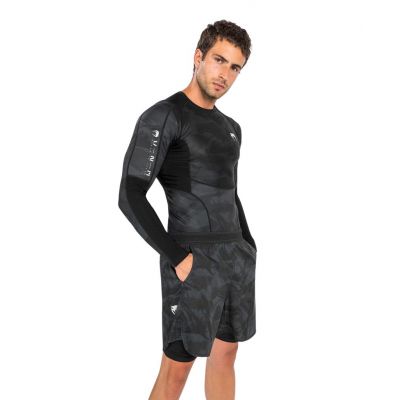 Venum Electron 3.0 Rashguard Long Sleeves Schwarz