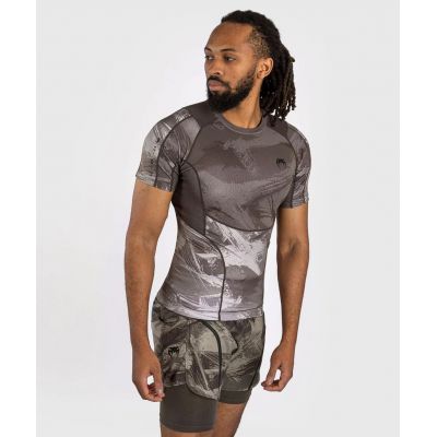 Venum Electron 3.0 Short Sleeve Rashguard Barna