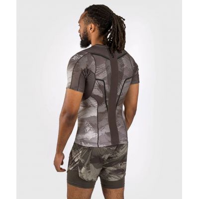 Venum Electron 3.0 Short Sleeve Rashguard Marrom