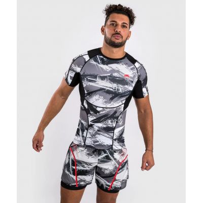 Venum Electron 3.0 Short Sleeve Rashguard Cinza