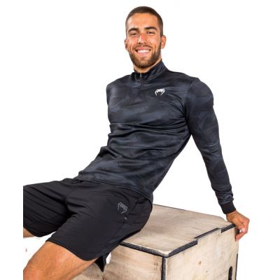 Venum Electron 3.0 Winter Dry Tech T- Shirt - Long Sleeves Schwarz