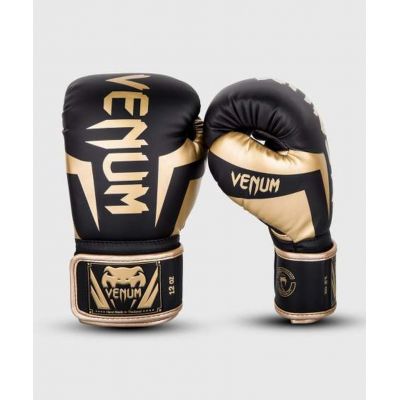 Venum Elite Boxing Gloves Nero-Oro