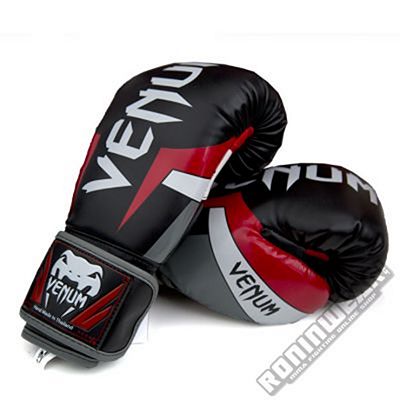 Venum Elite Boxing Gloves Preto-Vermelho