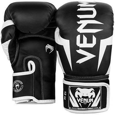 Venum Elite Boxing Gloves Schwarz-weiß