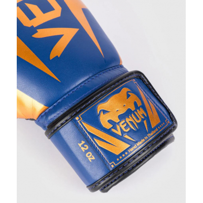 Venum Elite Boxing Gloves Blue-Gold