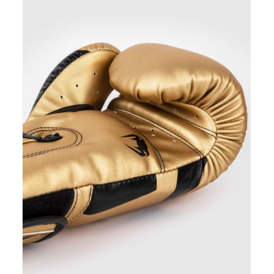 Venum Elite Boxing Gloves Gold-Svart