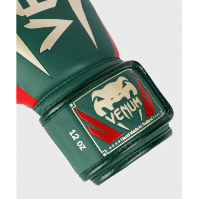 Venum Elite Boxing Gloves Vert-Rouge