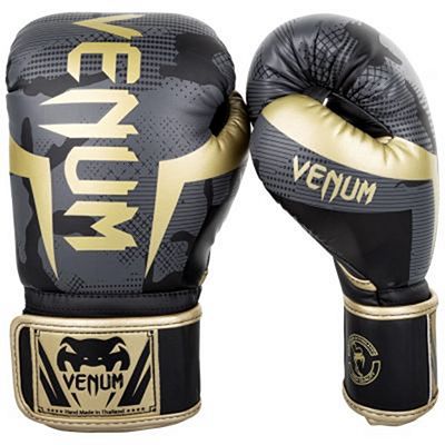 Venum Elite Boxing Gloves Cinza-Dourado