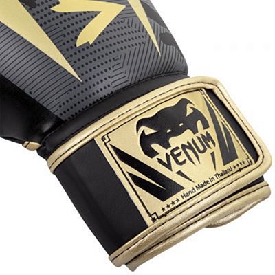 Venum Elite Boxing Gloves Cinza-Dourado