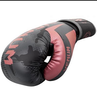 Venum Guantes Boxeo Elite Gris-Rosa