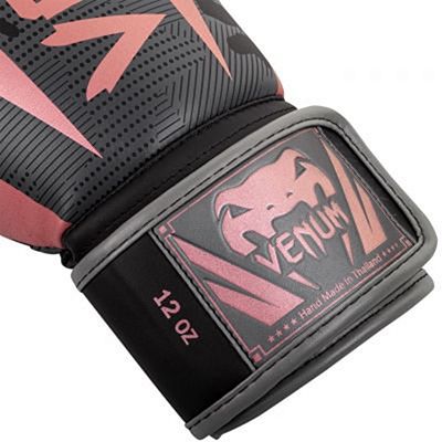 Venum Elite Boxing Gloves Grey-Pink