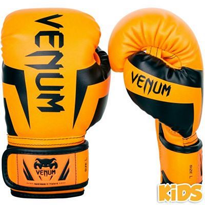 Venum Elite Boxing Gloves Kids Laranja