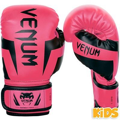 Venum Elite Boxing Gloves Kids Pink