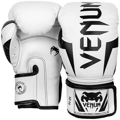 Venum Elite Boxing Gloves Blanc-Noir