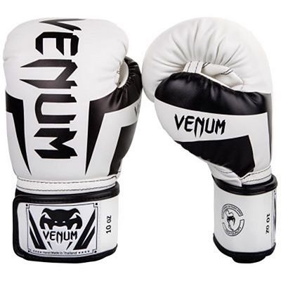 Venum Elite Boxing Gloves Fehèr-Fekete