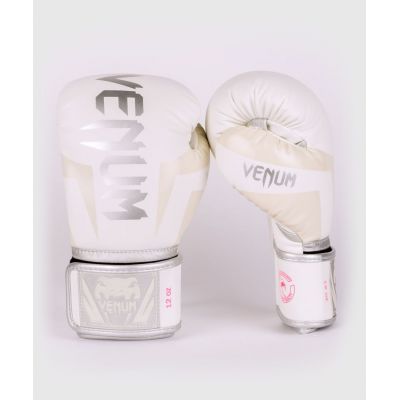 Venum Elite Boxing Gloves White Grey