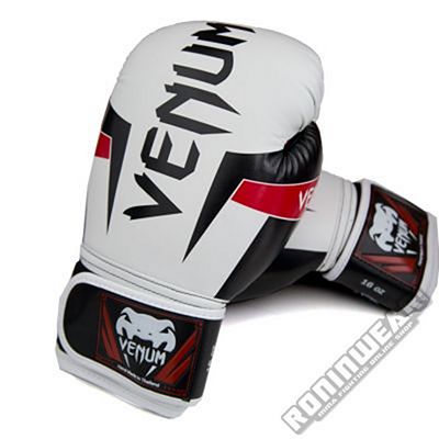 Venum Elite Boxing Gloves Branco-Vermelho