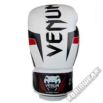 Venum Guantes Boxeo Elite Blanco-Rojo