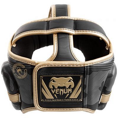 Venum Elite Boxing Helmet Grau-Gold