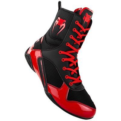 Venum Elite Boxing Shoes Nero-Rosso